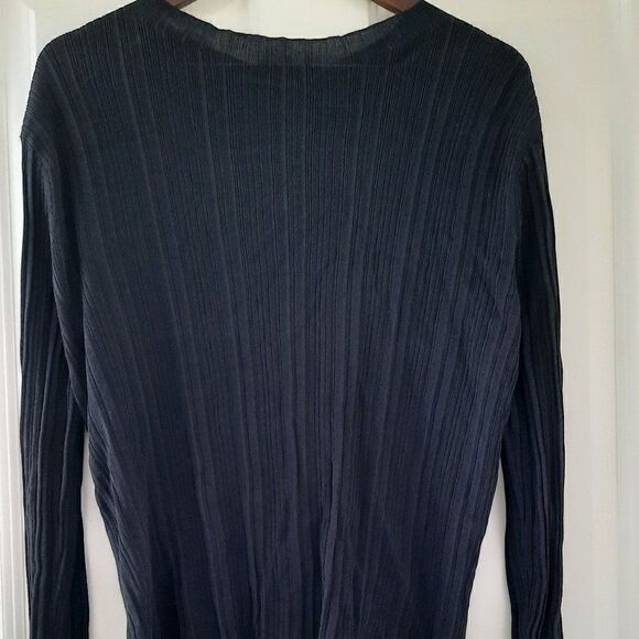 M.M‎ LAFLEUR Classic Black Knit Button Cardigan size L - Picture 3 of 8